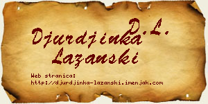 Đurđinka Lazanski vizit kartica
